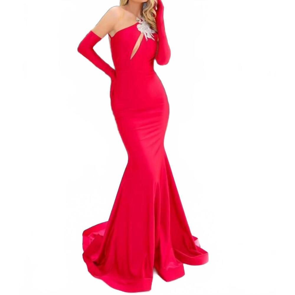 NEW JESSICA ANGEL women's slim flare prom dress in red